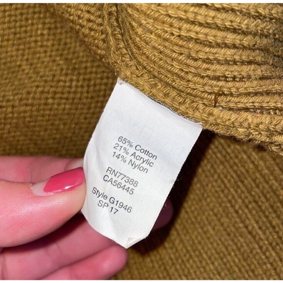 Madewell Button Embellished Cotton-Blend Sweater- xxs - Picture 4 of 5